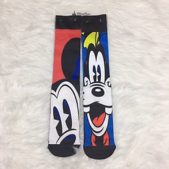 NEW DISNEY Parks Mickey Minnie Donald and Goofy Adult Unisex Socks - Picture 1 of 6